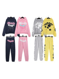 Brand Sp5der 55555 Star Printed Hoodie Pantsuit Suit For Men And