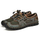 Zingj New Summer Sandals Men's Breathable Fashion Outdoor Hand-Stitched Large-Size Beach Baotou Sandals