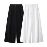 Summer Blended Vest 8056586 Pleated Pants