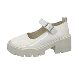 Spring And Summer Jk Uniform Shoes To Increase The Thick Bottom Of The Student Mary Jane High Heel Single Shoes British Dress Retro