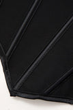 V Hem Tie Back Corset
