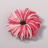 100Pcs/lot Hair Bands Girls Candy Color Elastic Rubber Band Hair Bands Child Baby Headband Scrunchie Kids Hair