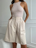 Zingj Pants 2024 Summer Shorts Temperament Casual Versatile Loose Show Thin Five Minutes Suit