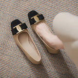 Zingj Fragrant Wind Thick Heel Single Shoes Female 2024 Spring And Autumn New Temperament Commuter Wind Spell Color Shallow French High