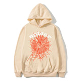 Fashion Hip Hop Print Sp5der Cobweb Hoodie Sweater Suit Men's