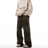 Leopard Print Jeans Women's Fashion Brand Trousers Loose Straight Casual Trousers Popular Style In Early