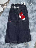 Zingj Hiphop New Spring Hip-Hop Style Straight Jeans With Loose Broad Legs 211-1-Outfit