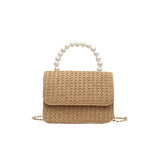 Straw Pearl Cross Body BagOutfit