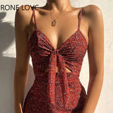 Women Sexy Deep V Neck Spaghetti Straps Plaid Pattern Hollow Out High Silt Maxi Sexy Party