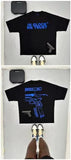 Men's T-Shirt Y2K Short-Sleeved Men's Former Dormitory Hip-Hop Loose Letter Printing Handsome Fried Street Round Collar Cotton Oversized
