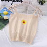 Fashion Women's Club Tank Tops Solid V neck Letter Sleevless Camisoles Tube Crop Top Bralette Sexy Ladies Summer