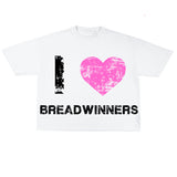 Version Simple Minority Design Cartoon Long Printed Cotton T-Shirt Men's Hip-Hop Harajuku Y2k Loose Couple