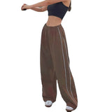 Zingj New Fashion Personality On Both Sides Of The Draw Rope Casual Loose Waist Multi-Color