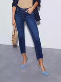 Direct Selling High Waist Slim Elastic Fashion Retro Women's Jeans Hot Style-Outfit