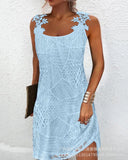 Zingj Women's Dress Lace Splicing Casual Dress LZS4904DA1