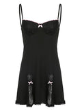 Lace Slip Mini Dress- Outfit