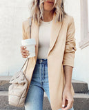 Zingj Wise Women's New Autumn And Winter Suit Jacket Cardigan Top Lapel