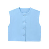 New Series Breasted Round-Neck Vest