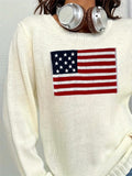 USA Flags Jacquard Pullover