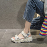 Zingj Celebrity Platform Sandals Female Summer 2023 New Summer Fashion Shoes Casual Sports Women's Shoes Ins Tide- Outfit