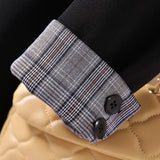 Zingj Autumn New Long Sleeve Large Size Black Small Suit Foreign Style Slim Suit Small Coat Female Tooling-Outfit