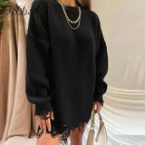 O Neck 2021 Green Sweater Dress Women Knitted Long Sleeve Autumn Winter Y2K Oversized Mini Elegant Dresses Party