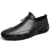 Zingj New Spring Men's Casual Shoes Korean Version Breathable Daily Octopus Fish Bean Shoes Men's Leather Shoes
