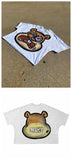 Version Simple Minority Design Cartoon Long Printed Cotton T-Shirt Men's Hip-Hop Harajuku Y2k Loose Couple