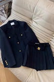 2023 Autumn New Arrivals College Style Blazer Jacket for Women - Petite Suit Girl Pleated Skirt Set 2 Piece Suit Female