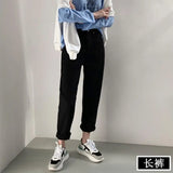 Zingj Waist Jeans Female 2024 New Autumn Thin Model Versatile Show Thin Loose Straight Tube Nine Points Trend White Pants-Outfit