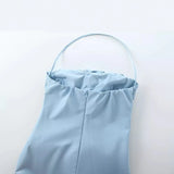 Summer Embossed Flower Dress Forked With Chest