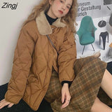 Women Loose Warm Design All-match Basic Classic Vintage Ladies Leisure Pure Simple Popular Winter Thicken Korean