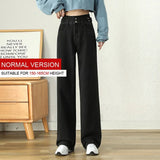 wide-leg jeans women's straight drape loose spring style 2022 new spring clothes are thin and mopping long