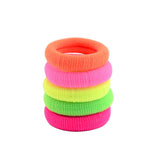 100Pcs/lot Hair Bands Girls Candy Color Elastic Rubber Band Hair Bands Child Baby Headband Scrunchie Kids Hair