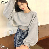 Sets Women Harajuku Lovely College Girls Crop Top Camisole Basic Simple Loose Ulzzang Workout Teens 2 Piece Outfits