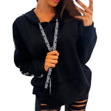 Harajuku Autumn Sweatshirt Letter Bratz hoodie Women/men Casual student Fashion Hooded Sweatshirt Long Sleeve Unisex