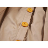 Khaki Strap Half Body Skirt Pocket Flowers Elastic High Waist Casual Fashion Baggy Ruffle Short Skirt Ladies