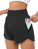 Women's Sports Shorts Quick-Dry Loose Leisure High-Waist Side Zipper Fitness Yoga Three-Point