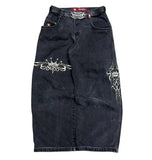 Street Clothing Jeans Y2K Pants Hip-Hop Embroidered Jeans Loose Jeans