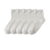 Pairs/lot 1 to 12 Years Summer Solid White Cotton Socks For Children Socks Spring No-show Low Cut Socks Boys Girls Boat