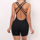 Zingj Honey Peach Hip Without Embarrassment Line Yoga Fitness Jumpsuit Show Back Up Hip Sports Jumpsuit Dancing Woman-Outfit