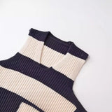 New Striped Fashion Jumper Knitted Vest