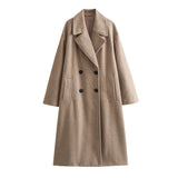 New Soft Double-Breasted Loose Coat Coat