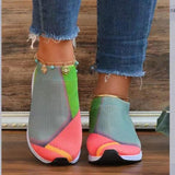 Style 23 Summer Shallow Mouth New Leisure Flying Weave Large-Size Sports Shoes Women's Single