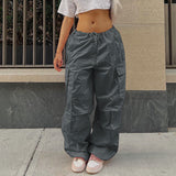 Street Overalls Autumn Low Waist Trousers Thin