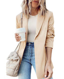 Zingj Wise Women's New Autumn And Winter Suit Jacket Cardigan Top Lapel