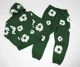 Tide Brand Foam Print Loose Sweater Y2K Hip Hop Street Suit For Men And