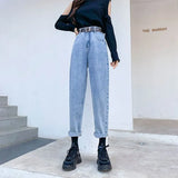 Zingj Female 2024 New Autumn Korean Version Loose Straight Versatile Radish High Waist Show Thin Dad Pants Tide-Outfit