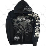 Zingj Popular Hip Hop Zipper Hoodies Men Y2K New Harajuku Vintage Sweatshirts Punk Rock Plus Size Loose Anime Hoodie Cardigan 211-1-Outfit