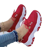 Single Shoes For Women's 2023 Spring And Autumn New Round-Head, Thick-Soled, Low-Heeled, Flat-Soled Leisure Sports